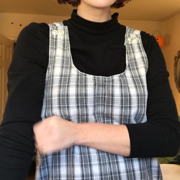 Vintage Dresses & Skirts - Vintage Plaid Overall Dress